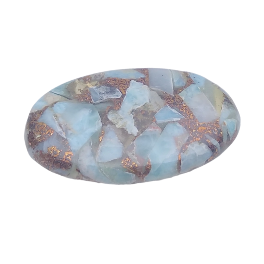 Copper Larimar cabochon