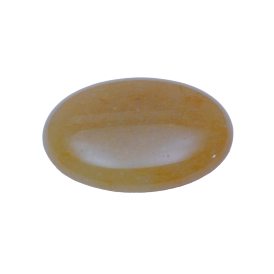 Yellow jade cabochon