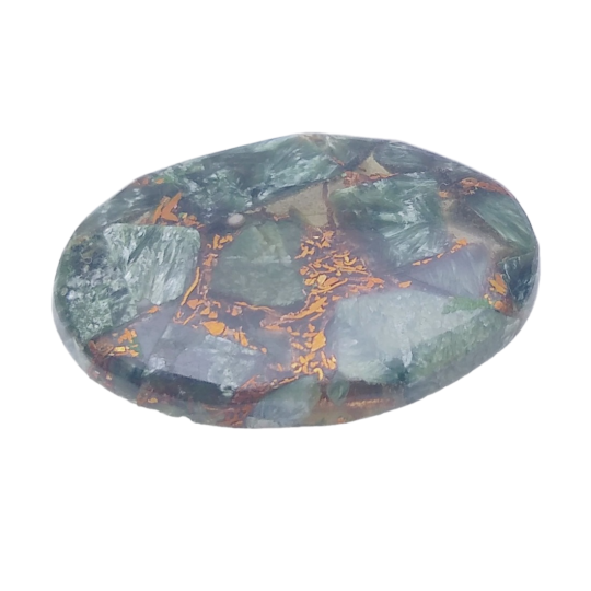 Copper Seraphinite cabochon